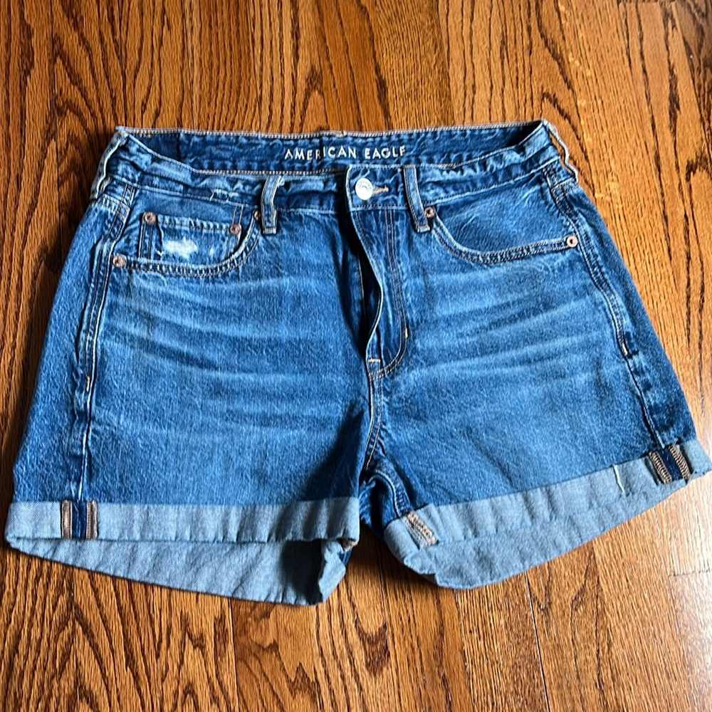 AE cuffed denim Tomgirl shorts